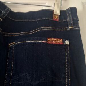 7 for all mankind dark skinny Jean